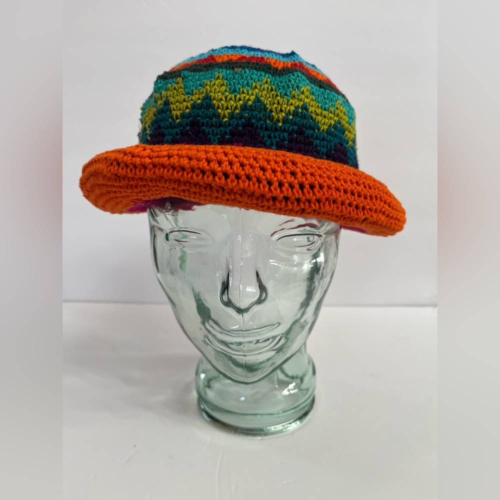 Colorful, Handmade Bucket Hat - Picture 2 of 6